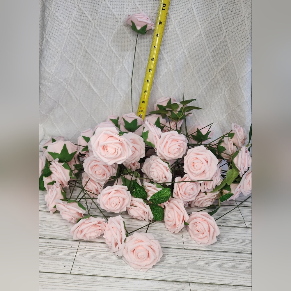 Faux flowers, foam roses, cabbage roses and more!